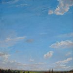 Summer Midday Sky, 26x26ins , SOLD