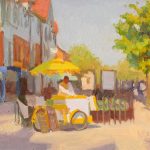 Bill's Ices, Lytham Square 12x10ins £160 Framed