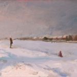 Lytham In Snow 10x24ins SOLD