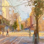 Last Light Market Street 16x12ins £750