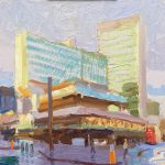 Piccadilly Gardens Corner 18x12ins £795