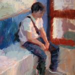 Norman Long, Waiting His Turn, 10x12ins