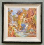 Twisting by the Pool (inspired by Tiepolo)